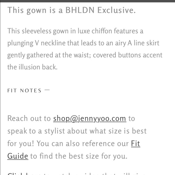 Jenny Yoo Conrad dress for BHLDN NWOT - Picture 3 of 6